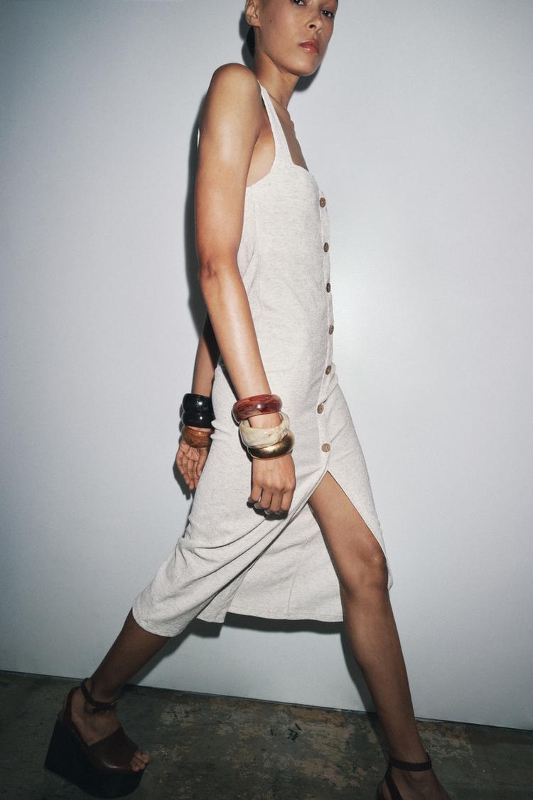 RUSTIC MIDI DRESS