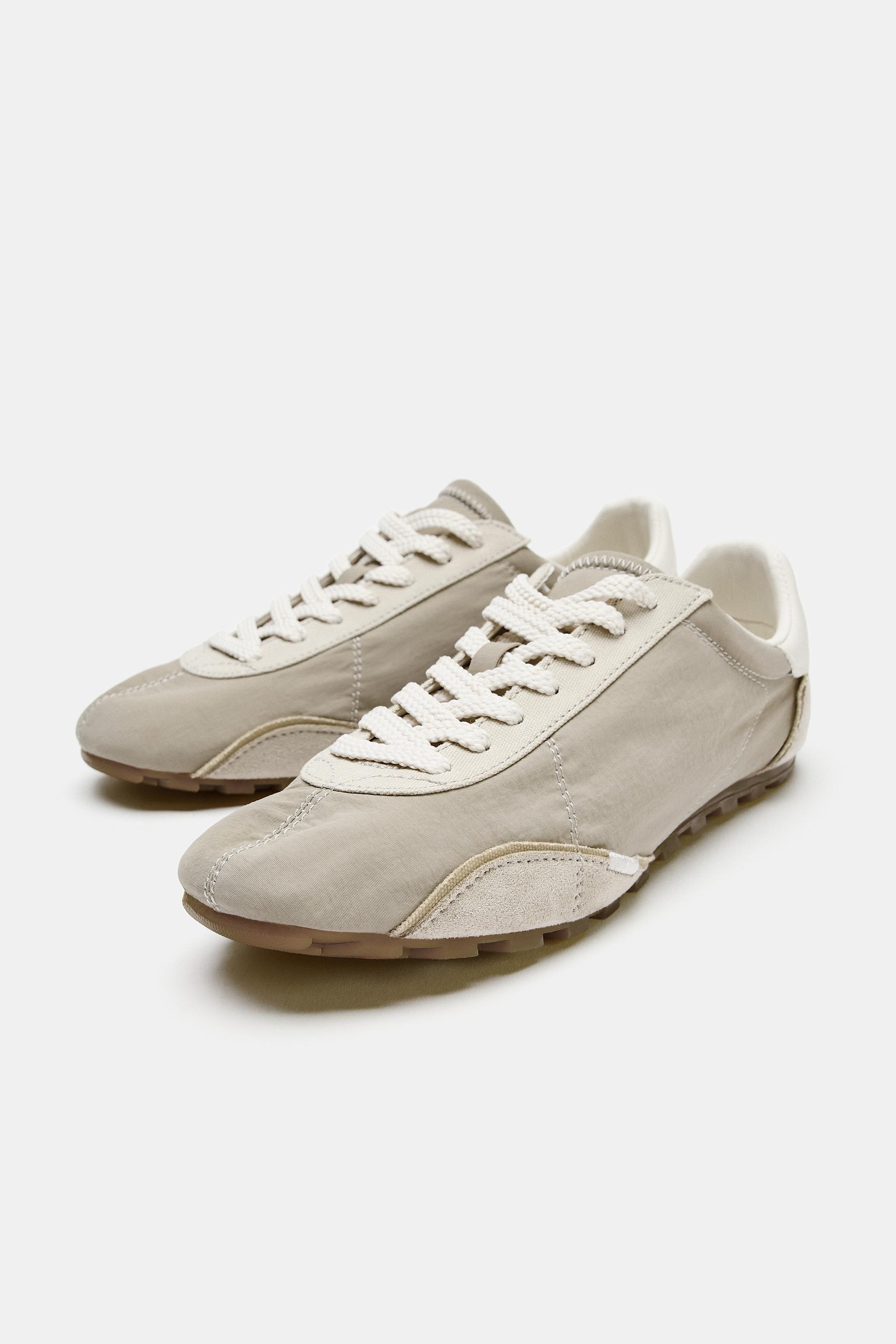 Мужские кроссовки Zara CONTRAST HEEL SNEAKERS — фото 4