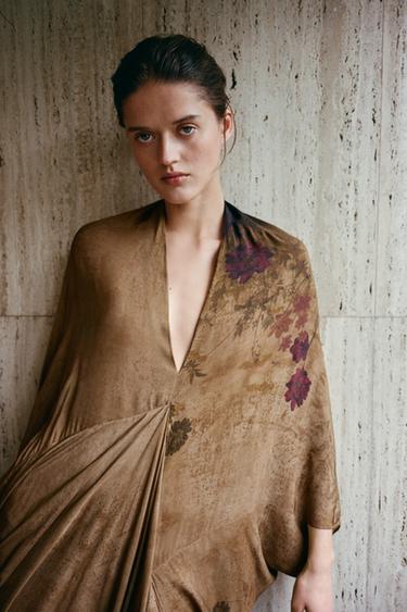 100% VISCOSE PRINTED DRESS - Multicoloured by Zara