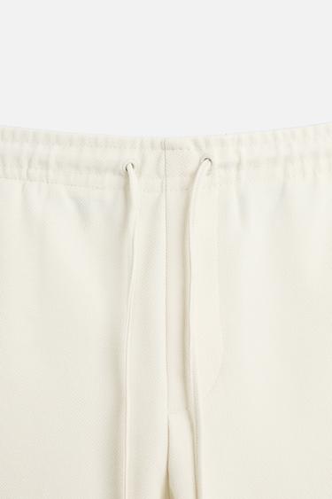 EASY CARE JOGGER WAIST TROUSERS - Mid-ecru de Zara - Image 7