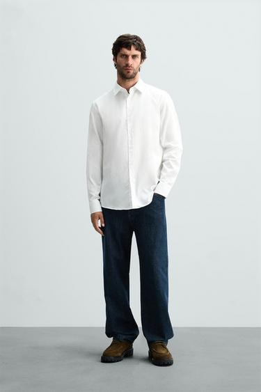 CAMISA REGULAR FIT - Blanco de Zara - Imagen 0