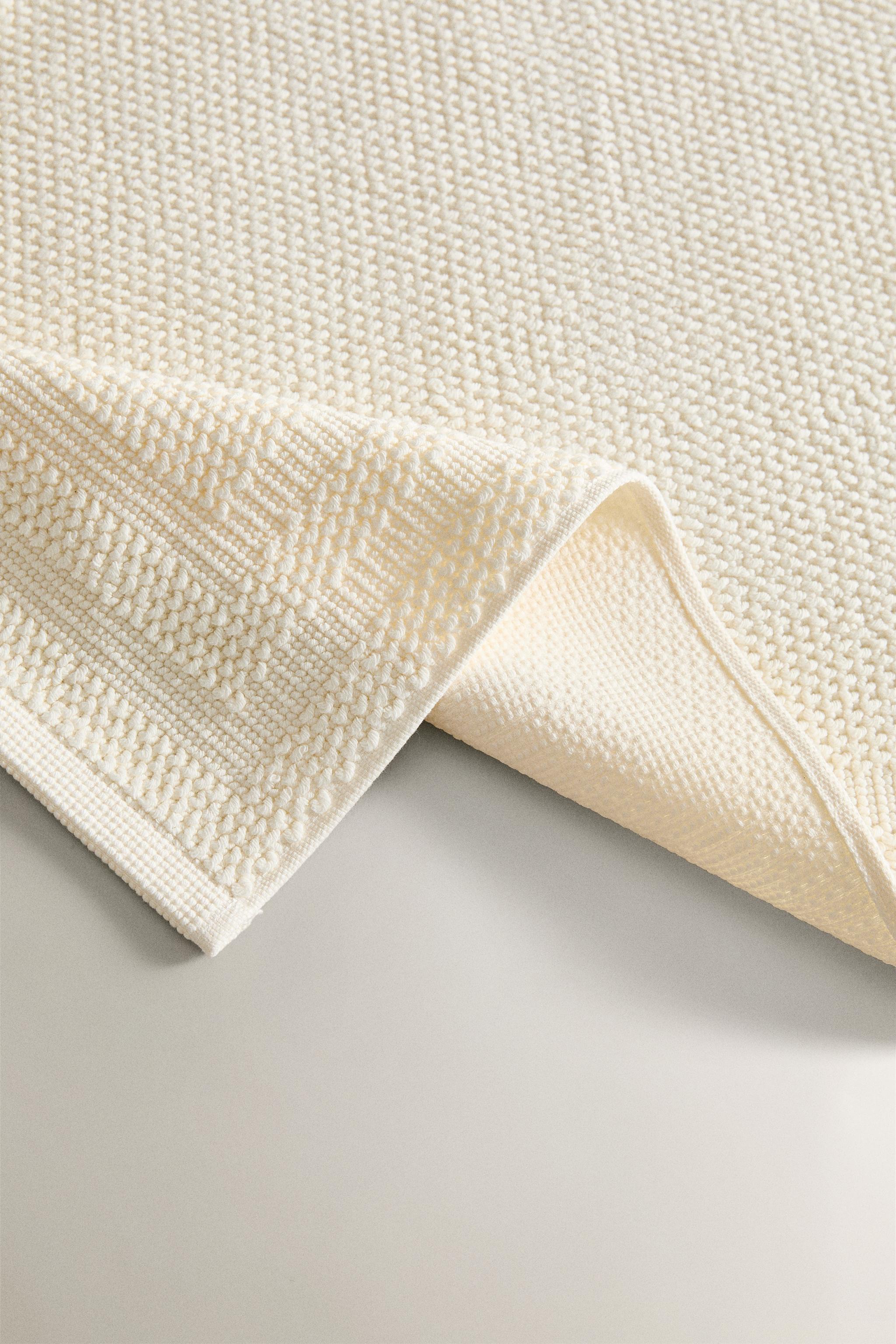 COTTON BATH MAT — Ivory