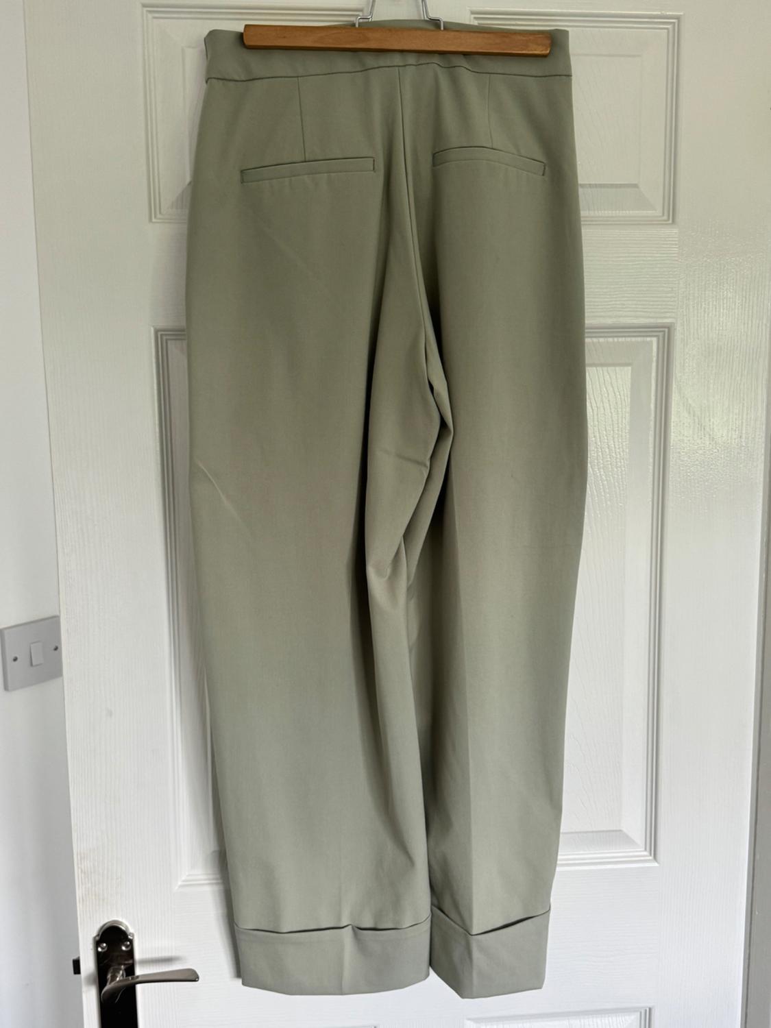 STRAIGHT-LEG TROUSERS WITH TURN-UP HEMS - Image 2