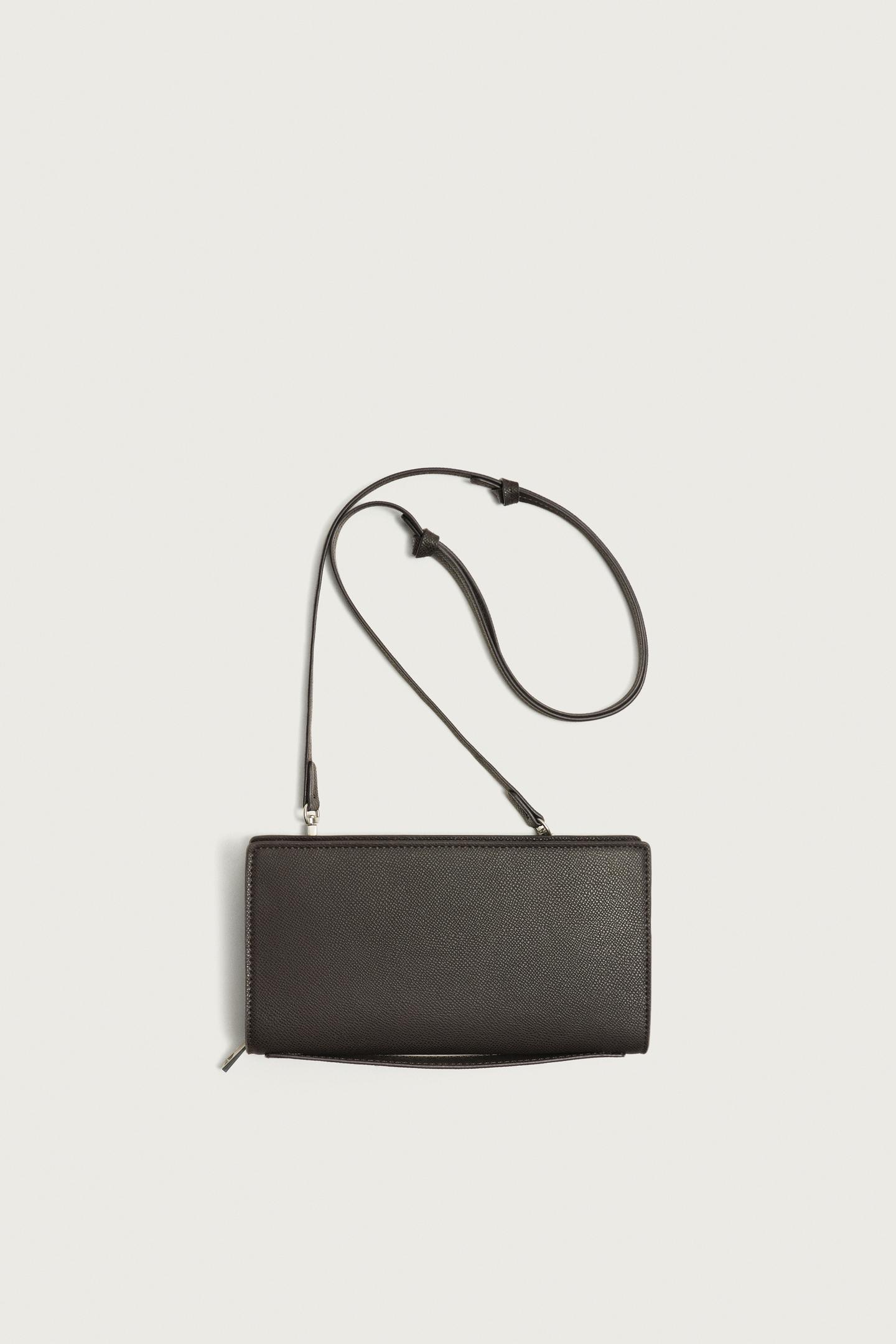 Мужская сумка Zara XL Textured, цвет: Коричневый — фото 3