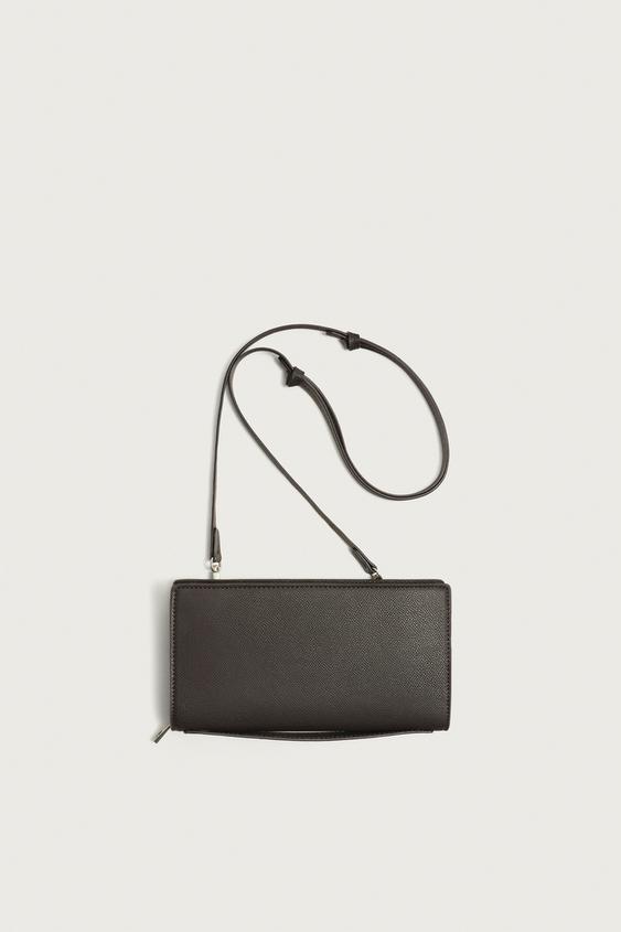 КОШЕЛЕК С РЕЛЬЕФНОЙ ТЕКСТУРОЙ XL — КОРИЧНЕВЫЙ от Zara — изображение 0