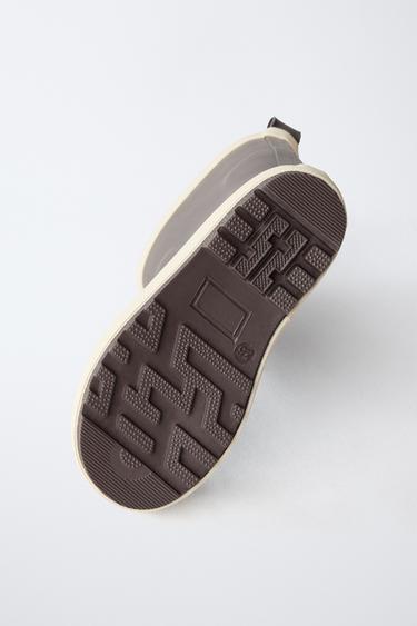 BOTTES DE PLUIE COLOR BLOCK - Marron de Zara - Image 6