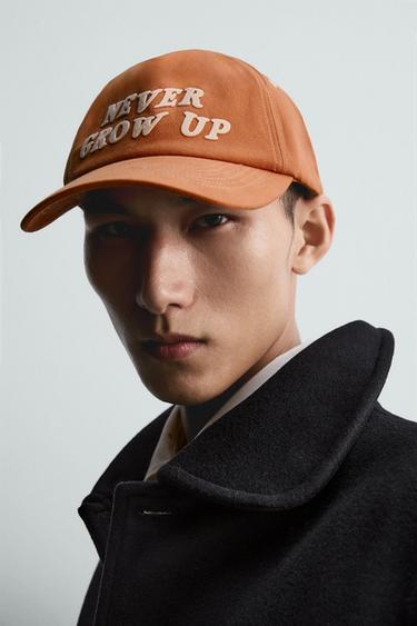 GORRA TEXTO PETER PAN HARRY LAMBERT FOR ZARA X DISNEY - Naranja de Zara - Imagen 0