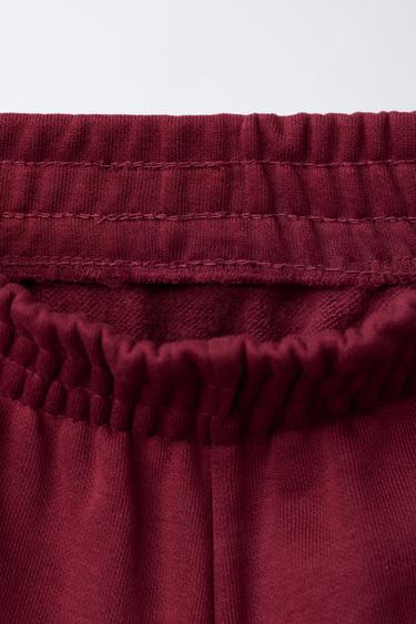 TEXT PRINT JOGGERS - Burgundy by Zara - Image 2