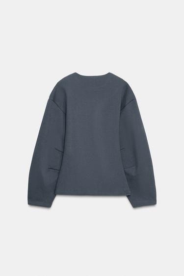 TOP INTERLOCK À PINCES - Gris foncé de Zara - Image 5