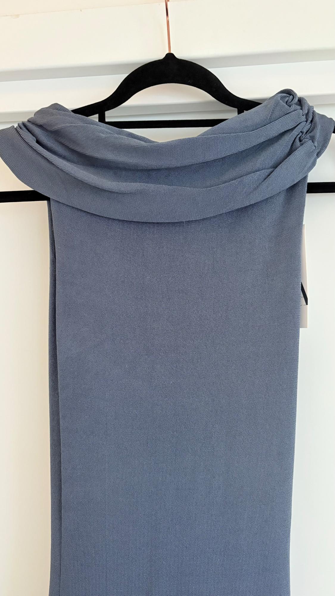 PLAIN KNIT OFF-THE-SHOULDER DRESS - Image 3
