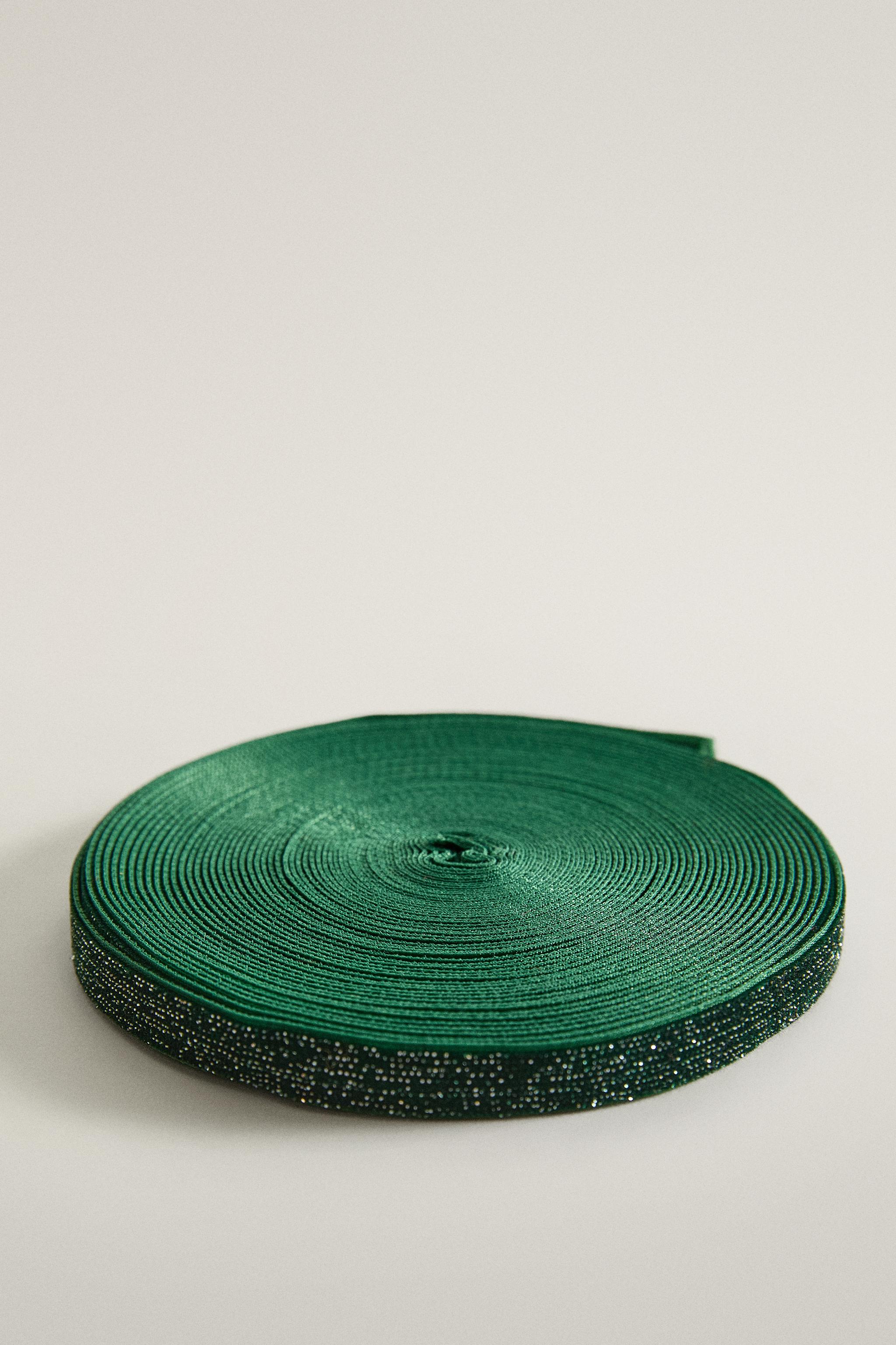 GLITTER VELVET CHRISTMAS GIFT RIBBON