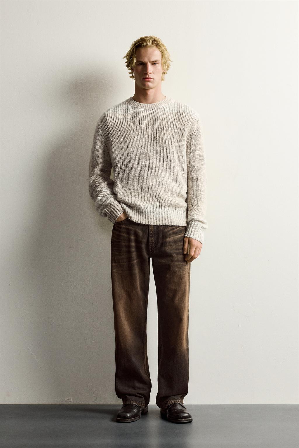 RELAXED FIT TWISTED YARN JUMPER