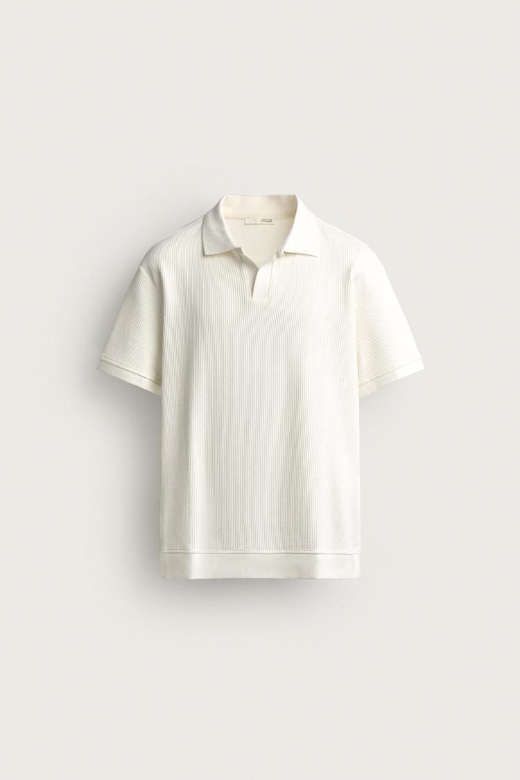 POLO REGULAR FIT ESTRUCTURA VERTICAL