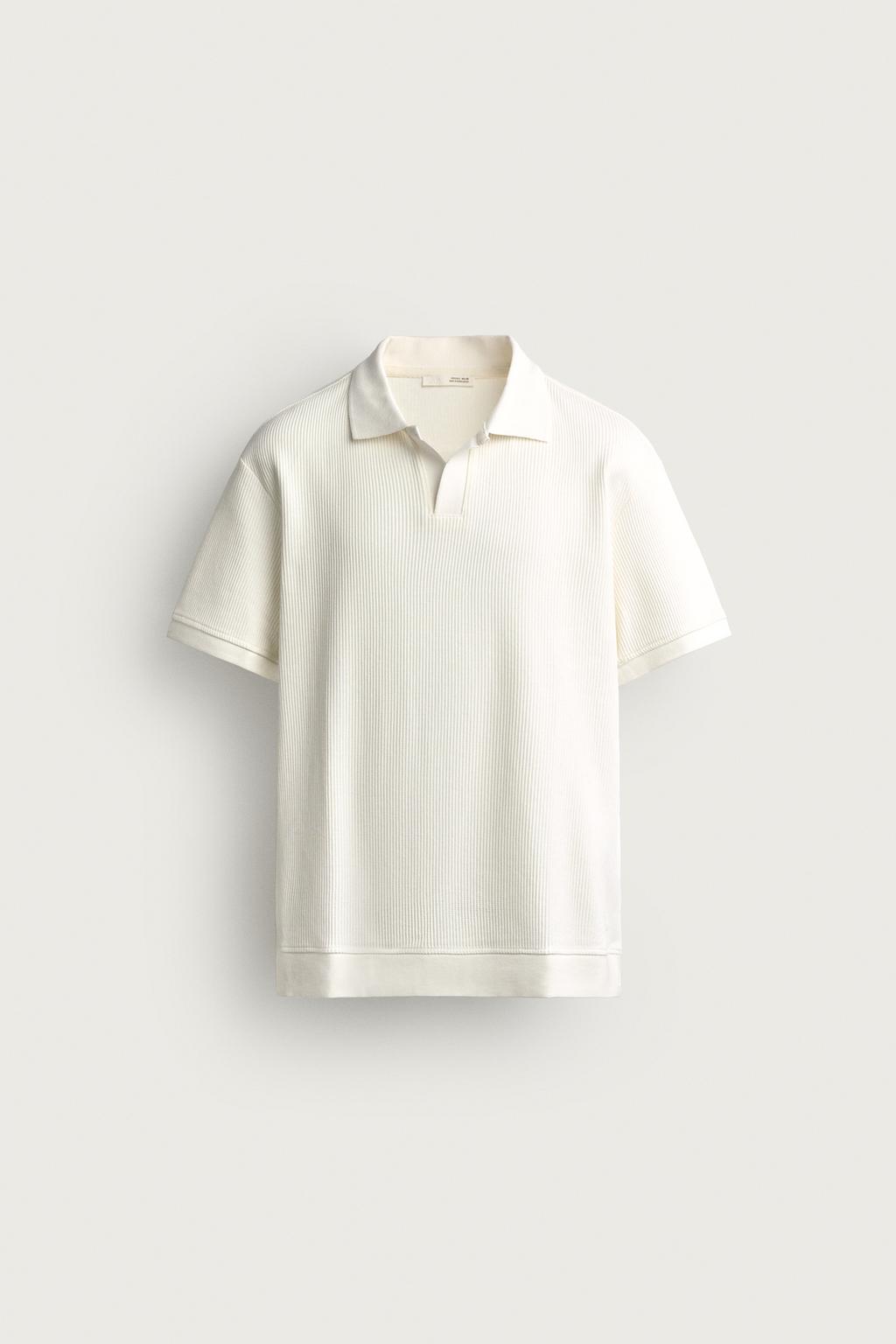 VERTICAL TEXTURE POLO SHIRT