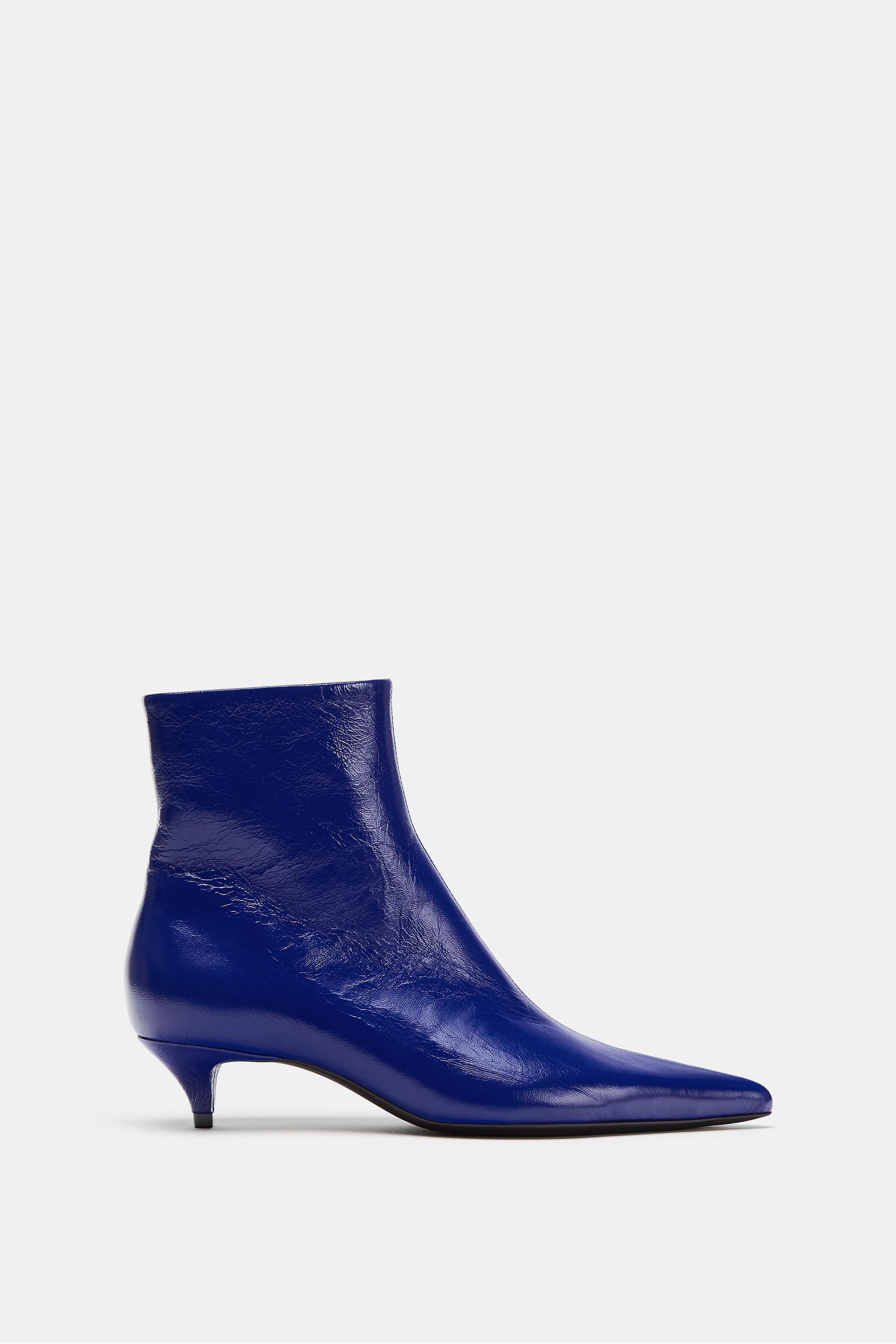 BOTTINES À TALONS KITTEN EN CUIR