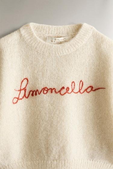 KIDS’ LIMONCELLA X THE ANIMALS OBSERVATORY ALPACA SWEATER - Light beige by Zara - Image 1