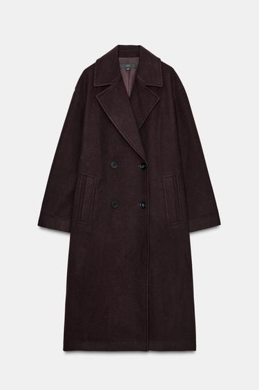 MANTEAU OVERSIZE SOFT - Bordeaux de Zara - Image 7