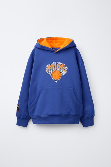 BLUZA Z KAPTUREM NBA – NEW YORK KNICKS - Niebieski Zara