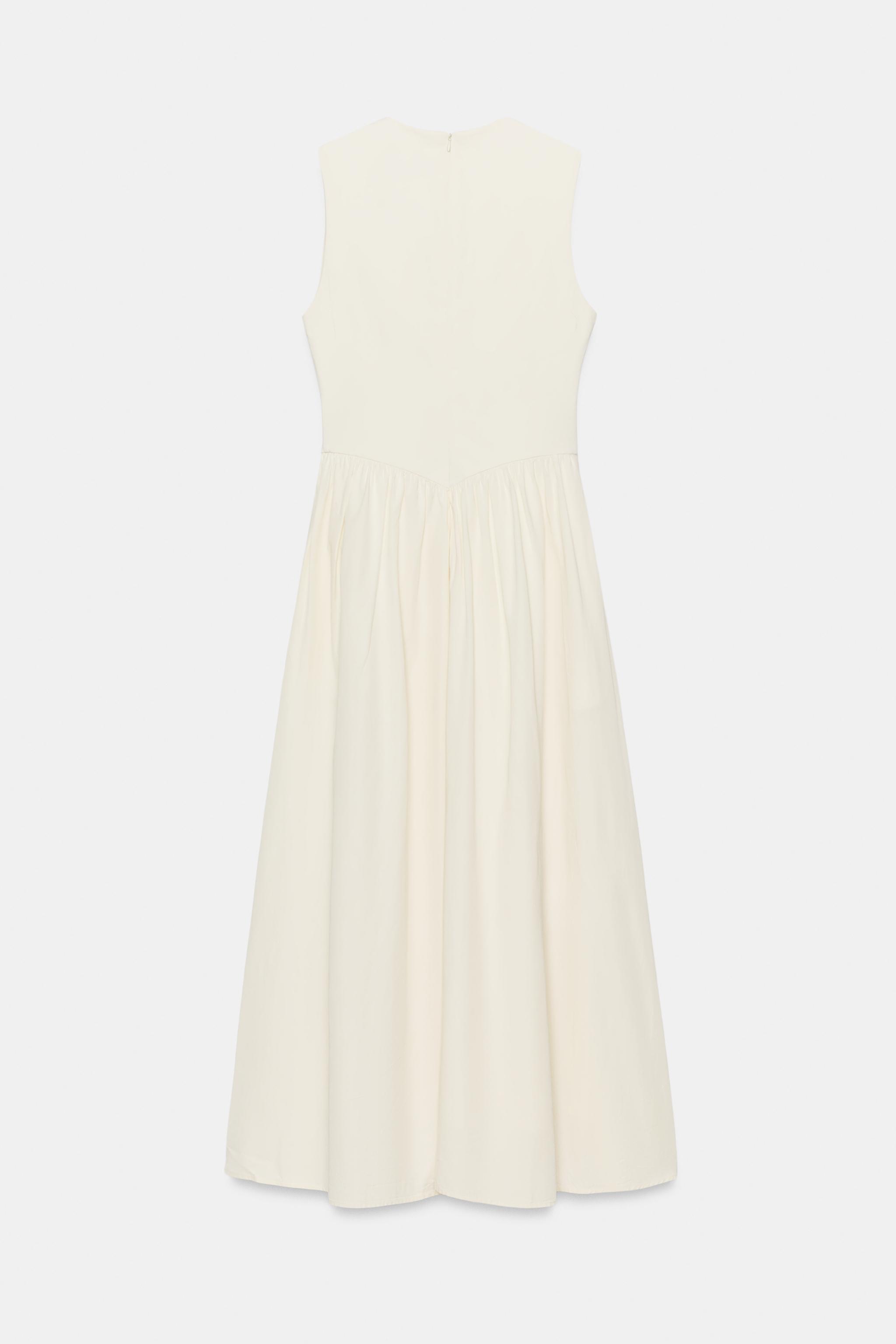 COMBINATION MIDI DRESS