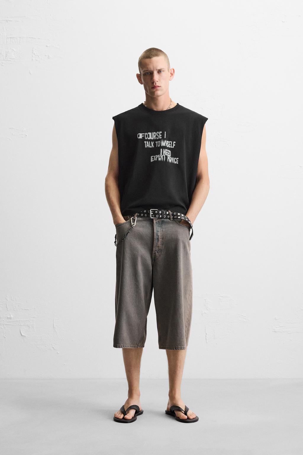 CAMISETA TANK TEXTO ESTAMPADO