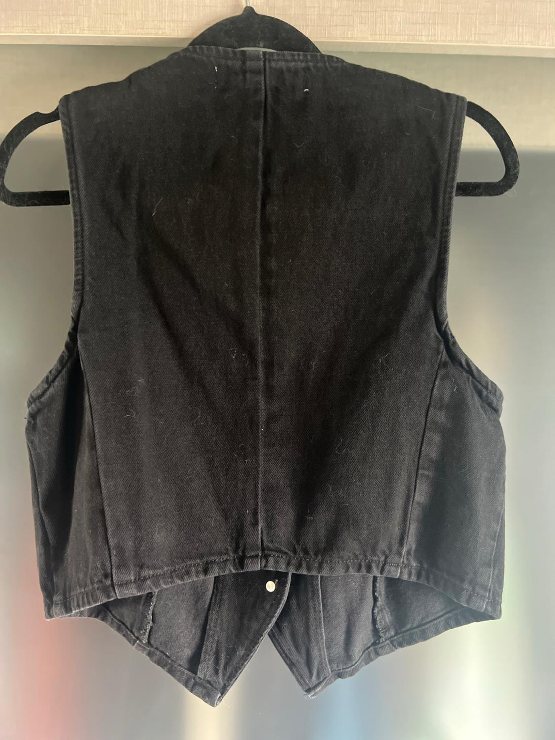 Z1975 DENIM CROPPED WAISTCOAT - Image 2