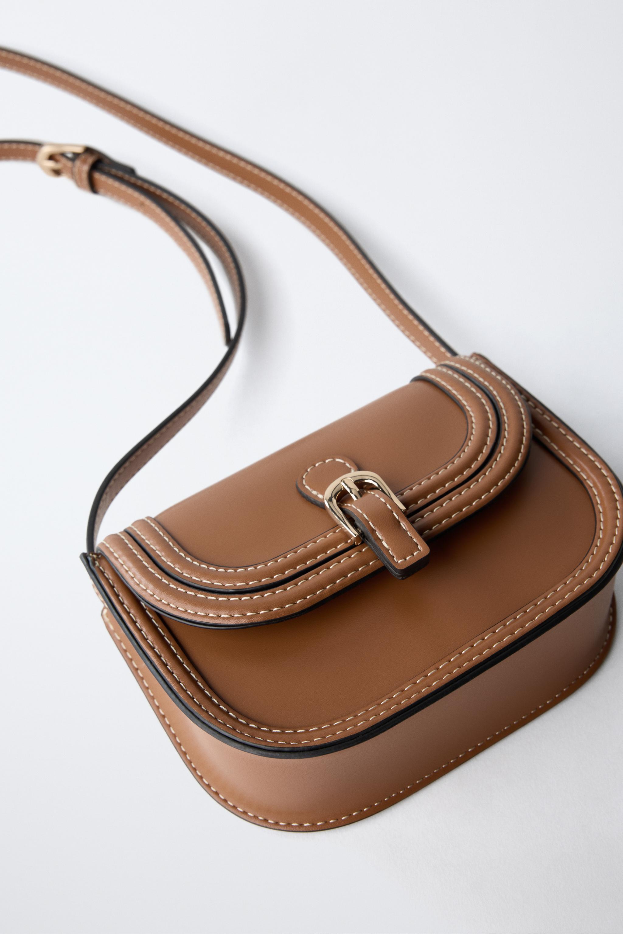 BUCKLE MINI CROSSBODY BAG - Brown | ZARA United States