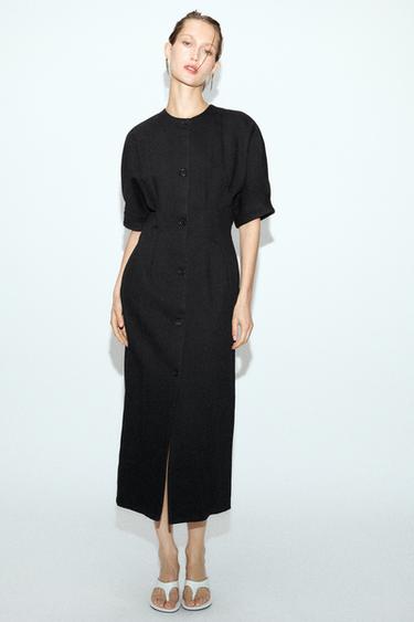 ZW COLLECTION DRESS WITH DARTS - Black by Zara - Image 0