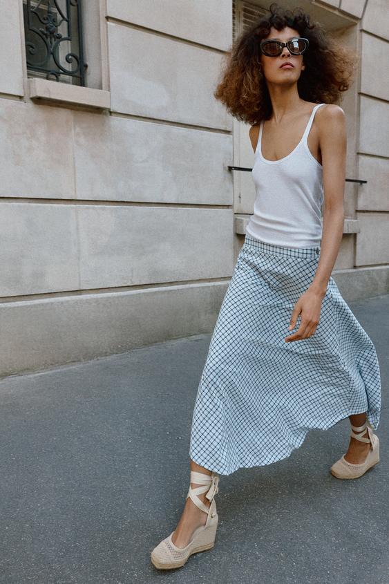 WOVEN WEDGE SANDALS from Zara - $109