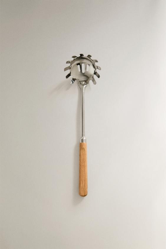 CUILLÈRE À PÂTES ACIER BOIS CHÊNE - Marron clair de Zara - Image 0