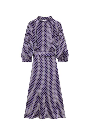 PRINTED MIDI DRESS
