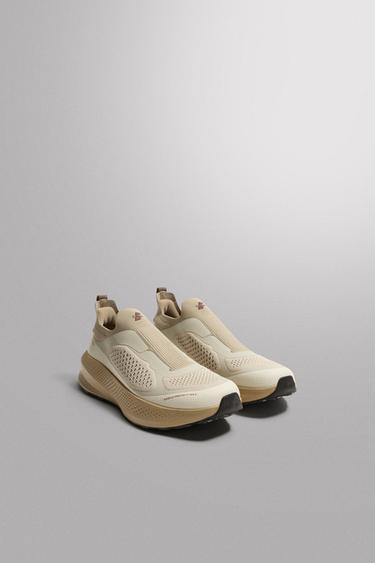 LACELESS TRAIL RUNNING TRAINERS - Beige by Zara