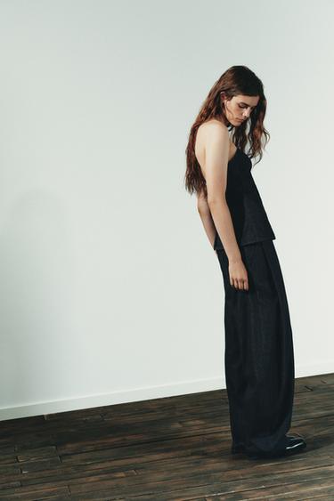 BALLOON TROUSERS WITH DARTS - Dark indigo by Zara - Image 6