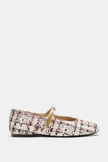 FABRIC BALLET FLATS - Multicoloured by Zara - Image 0
