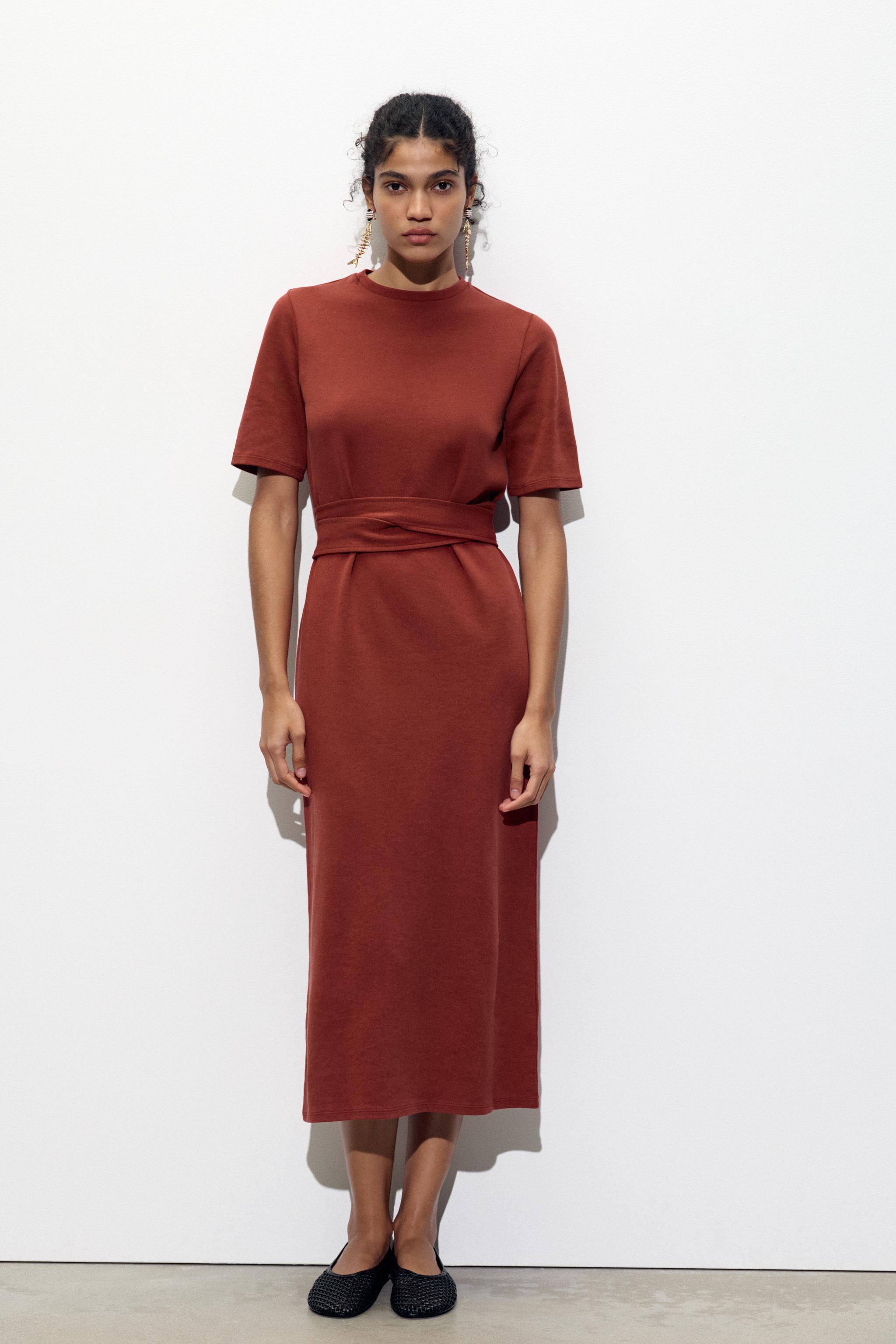 ZARA ザラ リボン付きベルベットワンピース M｜Yahoo!フリマ（旧
