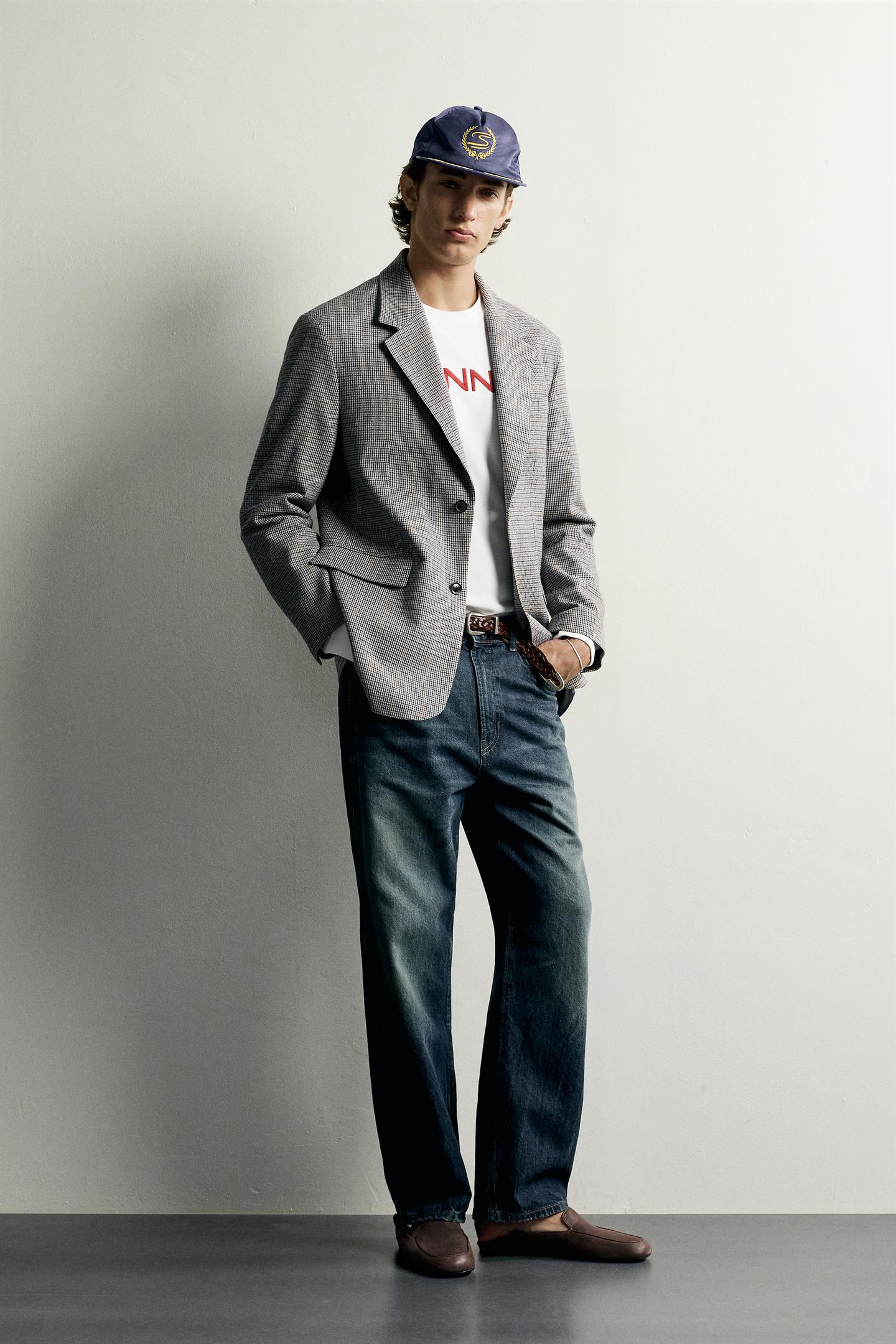 Мужской пиджак Zara Ayrton Senna © Senna Brands Regular Fit Plaid, цвет: Разноцветный