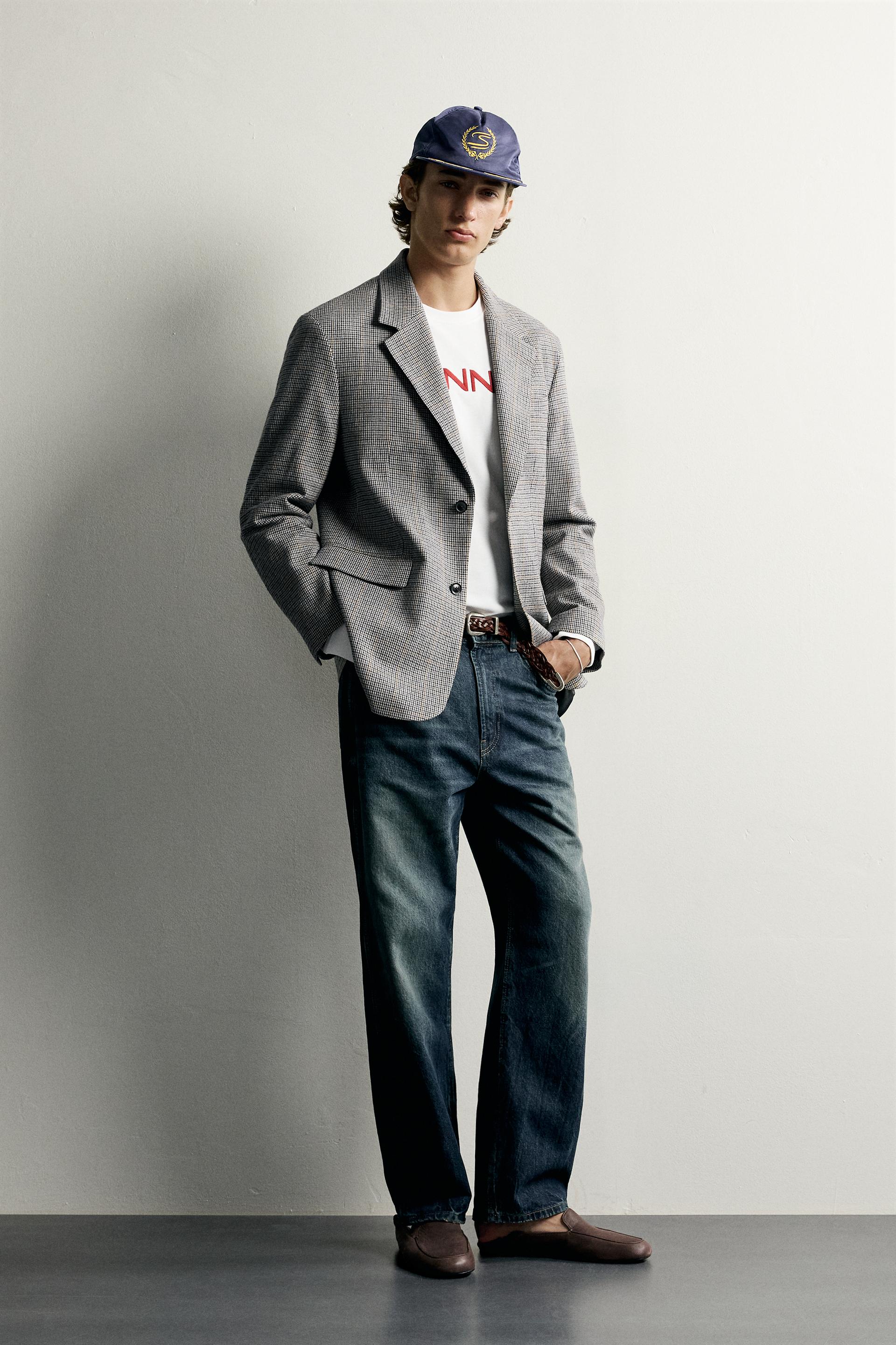 Zara Ayrton Senna Prince of Wales check blazer