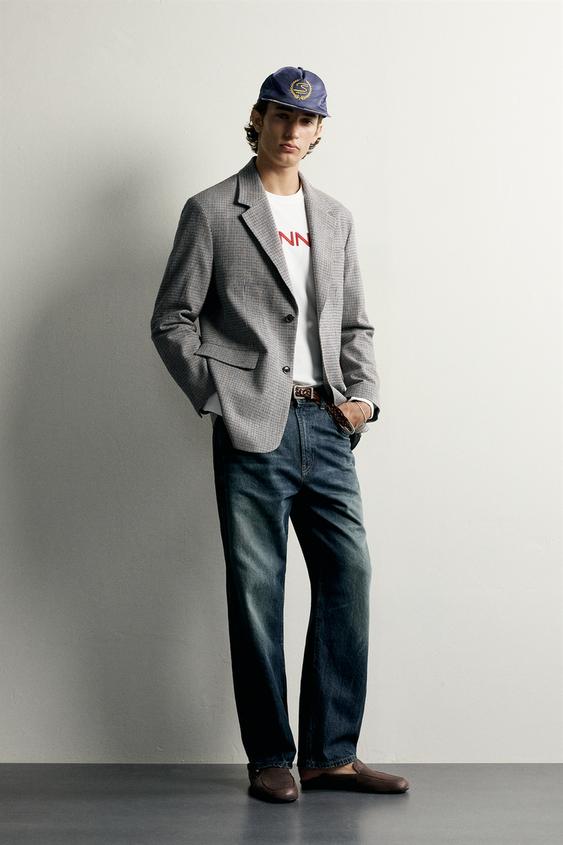 Zara AYRTON SENNA © SENNA BRANDS REGULAR FIT PLAID BLAZER - Multicolored - Image 0