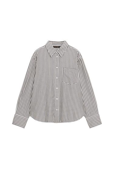 CAMISA REGULAR FIT CUADROS - Azul / Blanco de Zara