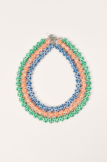 Zara LIMITED EDITION 3-PACK OF BEADED NECKLACES - Multicolored