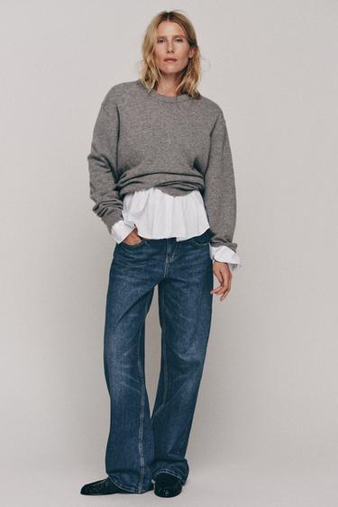 Zara Z1975 LOW RISE REGULAR JEANS - Blue