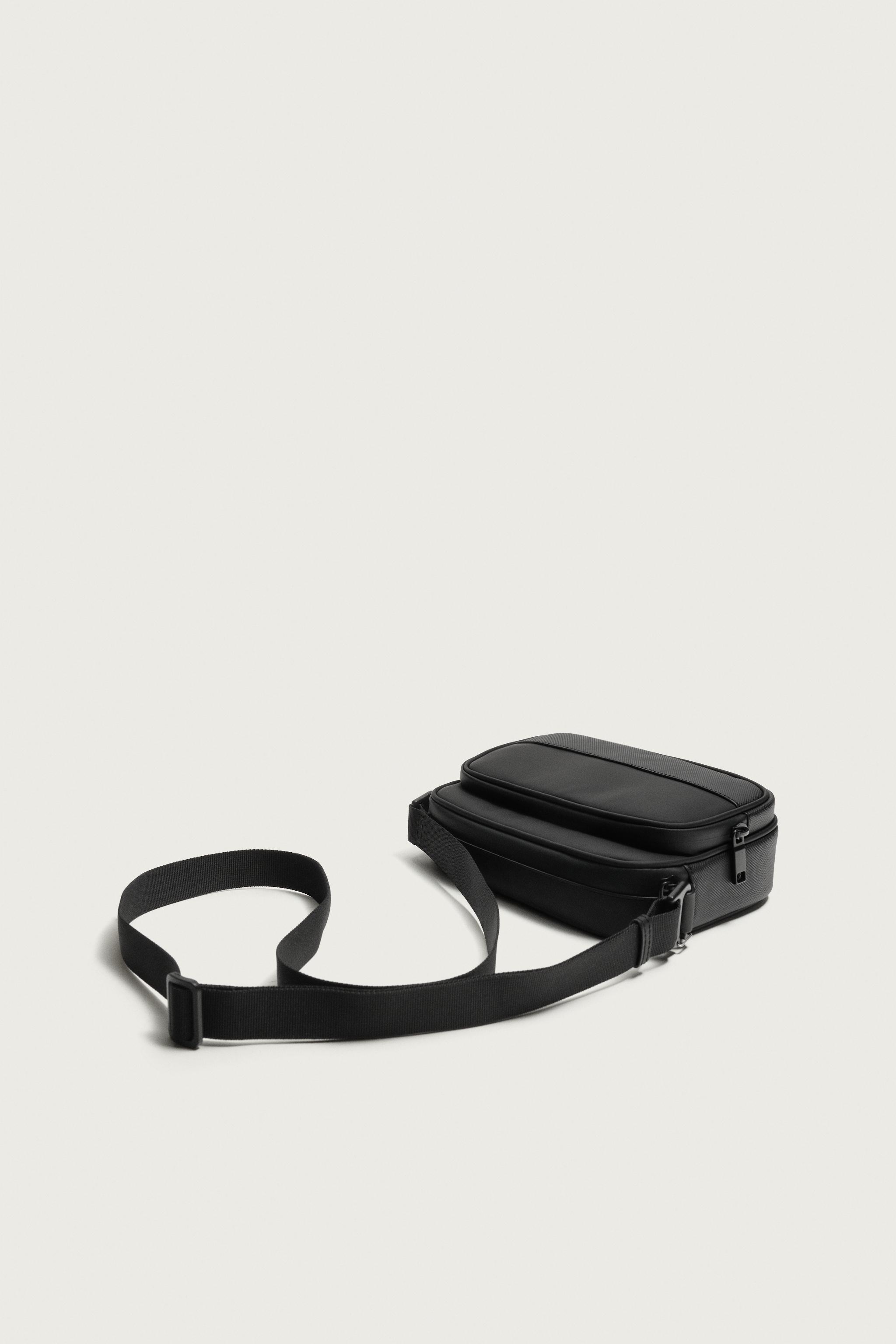 RUBBERIZED CROSSBODY BAG
