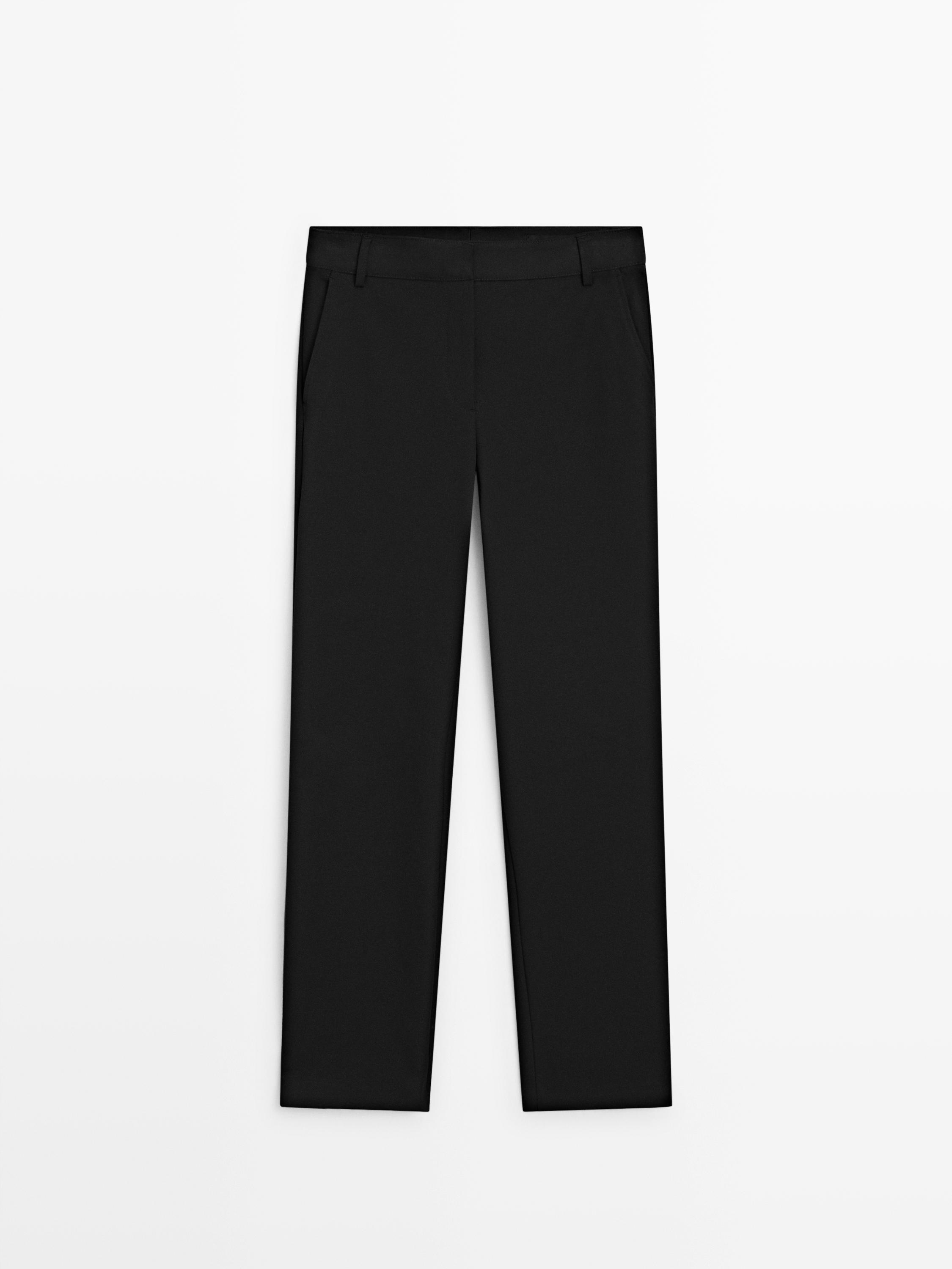 Straight-leg technical trousers