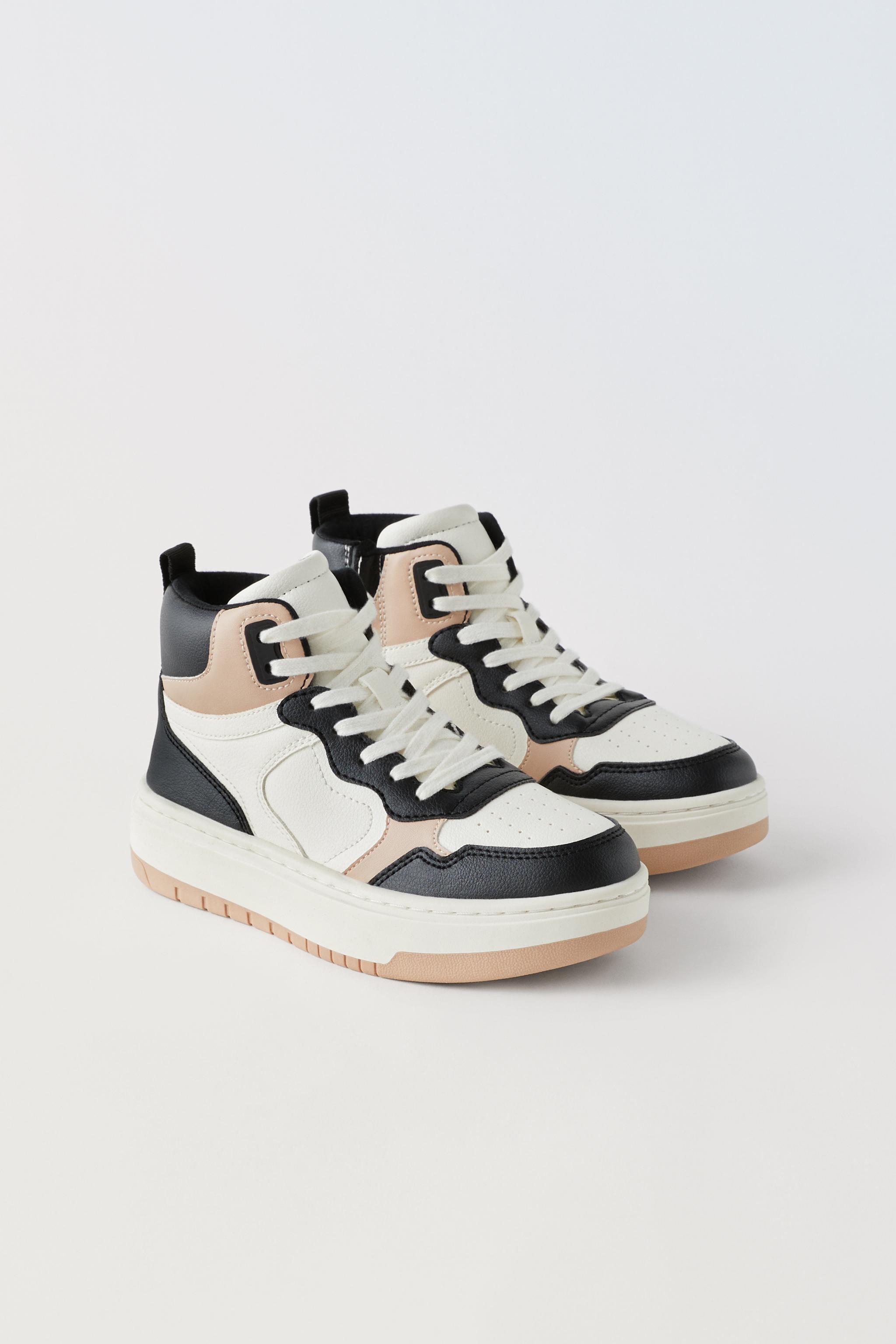 Contrasting store sneakers zara