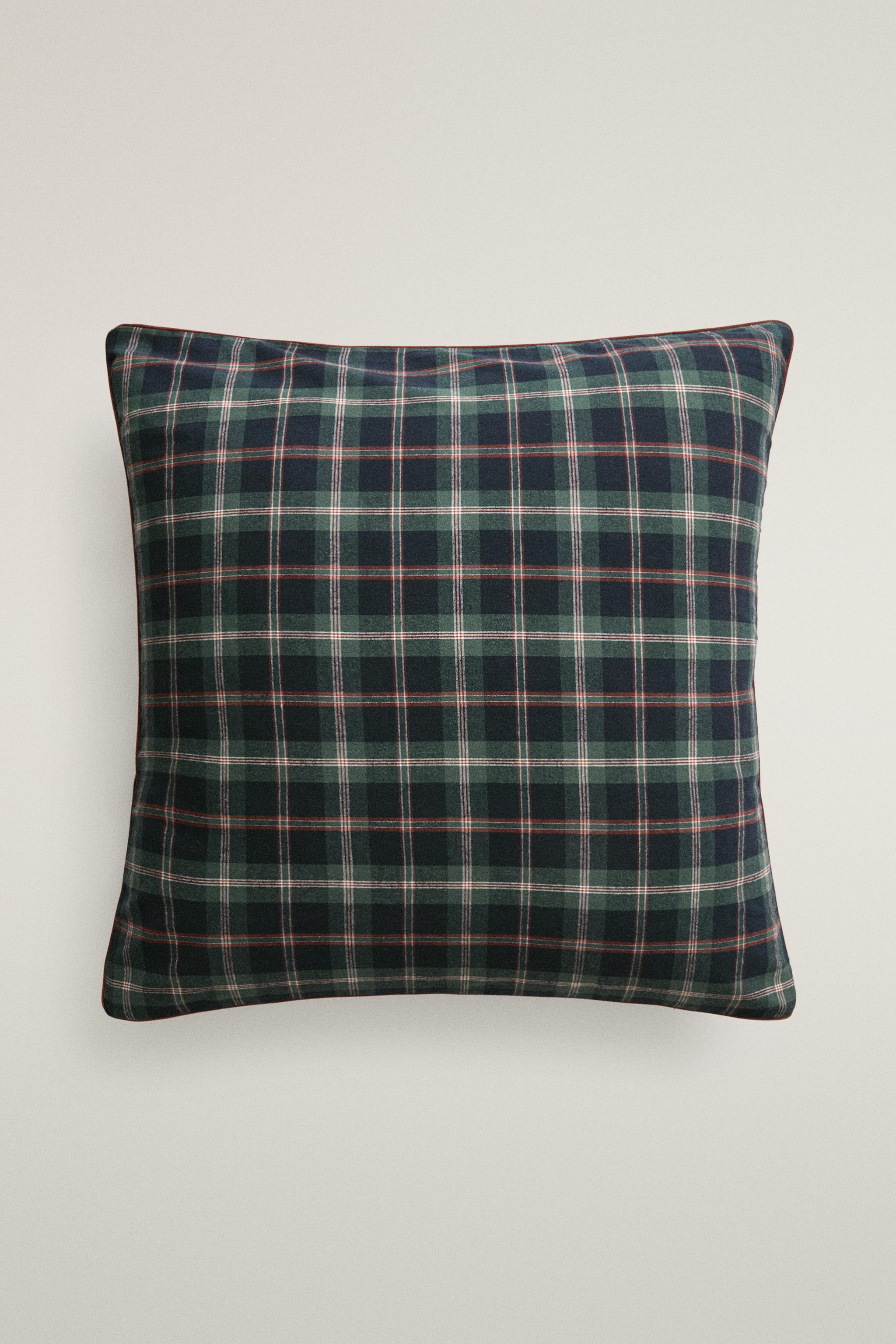 TAIE D’OREILLER ENFANT FLANELLE CARREAUX NOËL