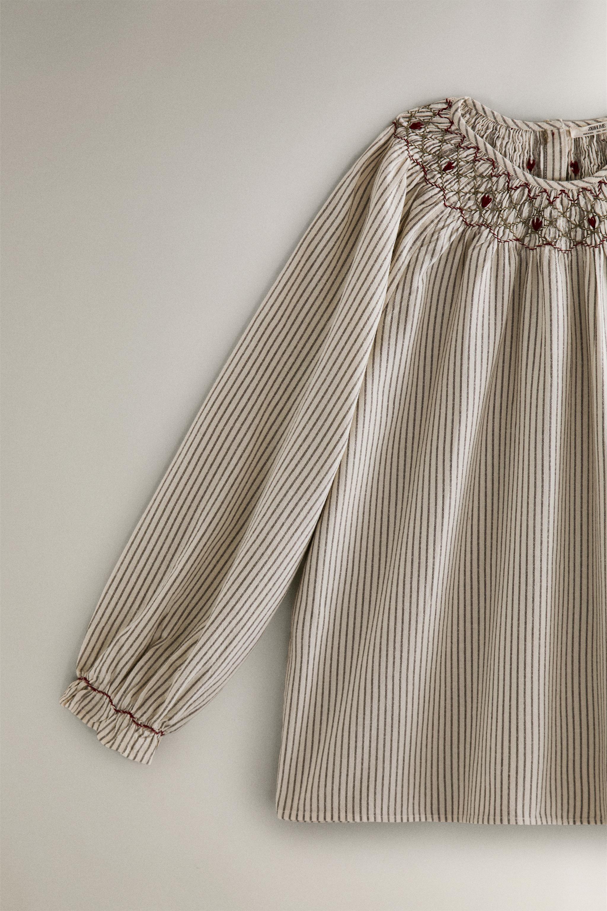 GATHERED STRIPED CHRISTMAS PAJAMA SET (SET OF 2)