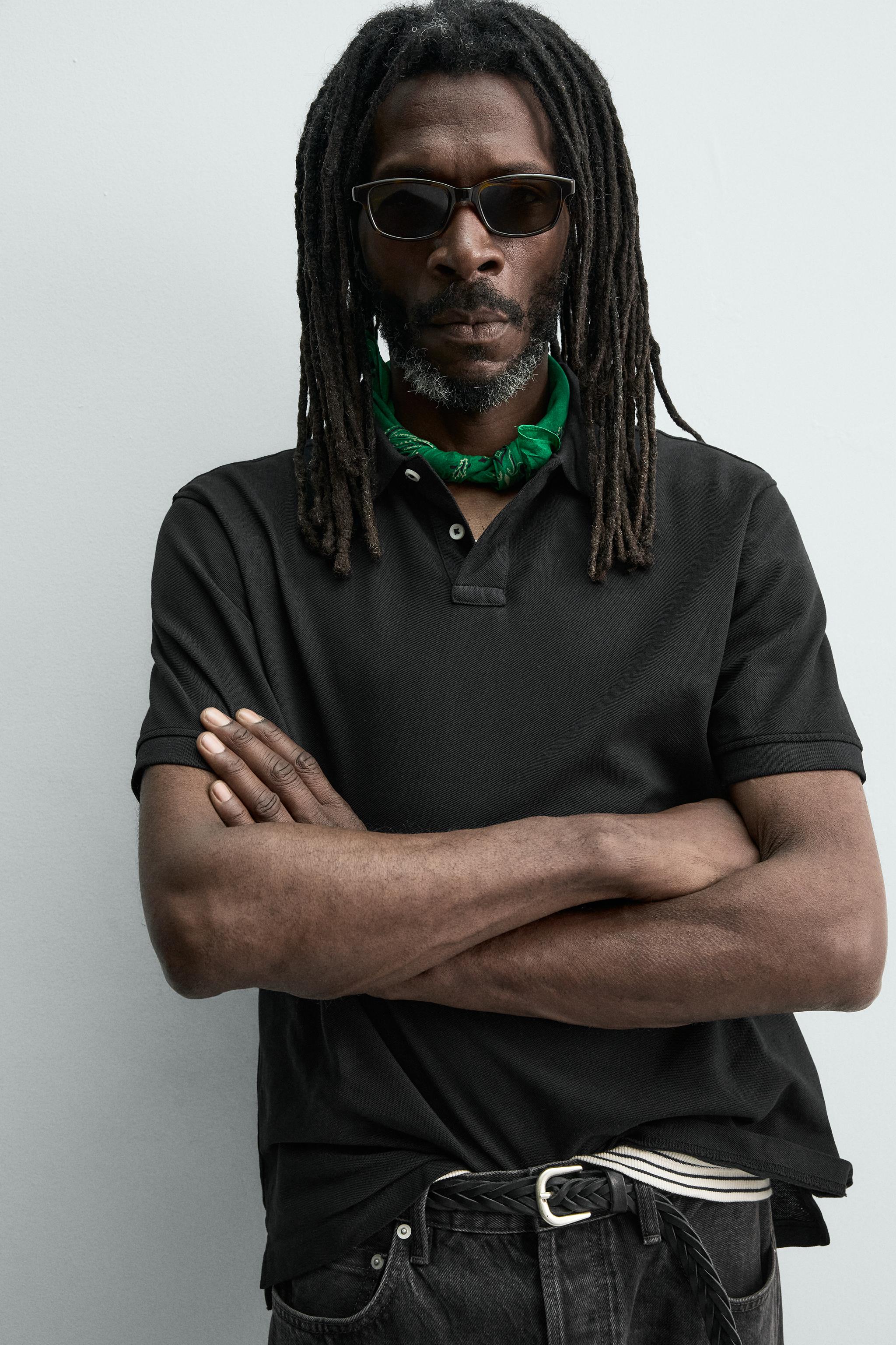 WASHED PIQUÉ POLO SHIRT AARON LEVINE X ZARA
