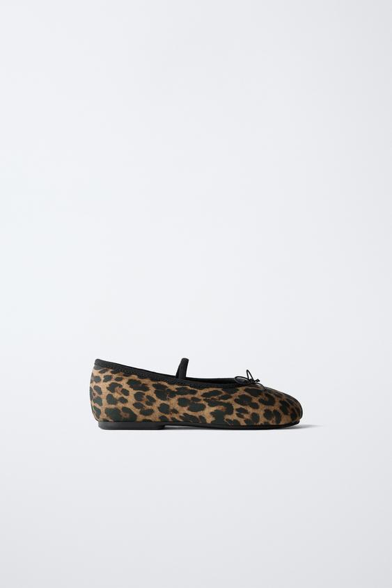 BALLERINES ANIMAL PRINT Noir ZARA Canada