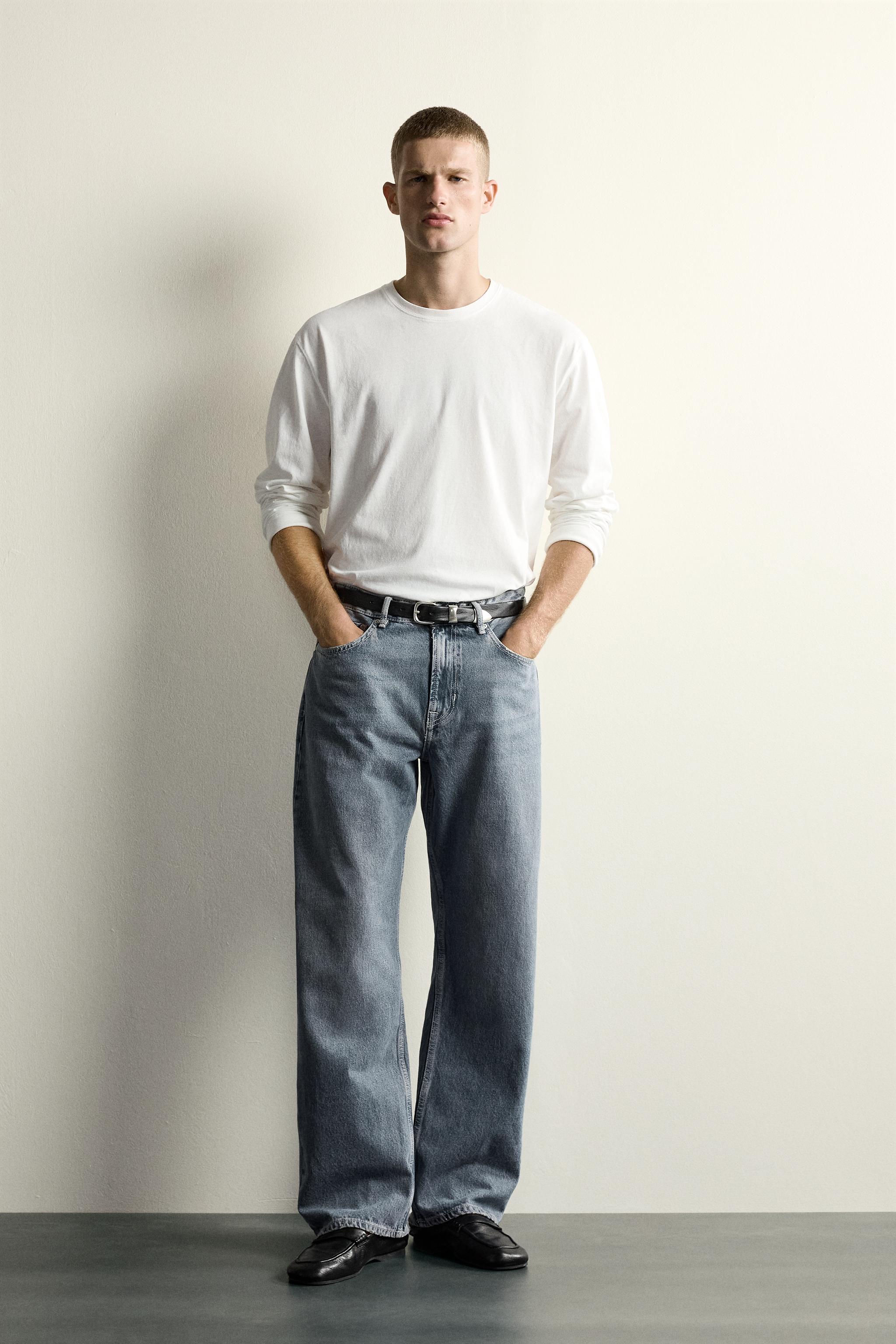 バギーフィットデニムパンツ - ウォッシュブルー | ZARA Japan / 日本