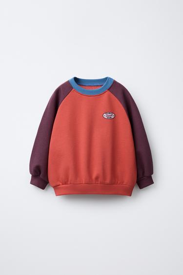 ТОЛСТОВКА С РУКАВАМИ РЕГЛАН — КРАСНОВАТЫЙ от Zara — изображение 0