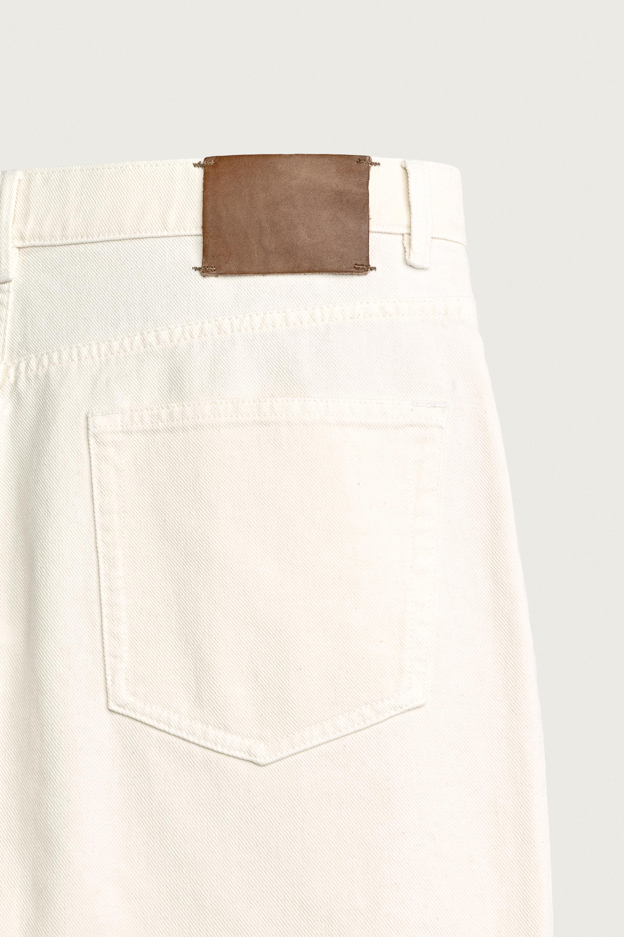 Zara PAMUKLU-KENEVİR STRAIGHT RELAXED FIT JEAN görsel 8